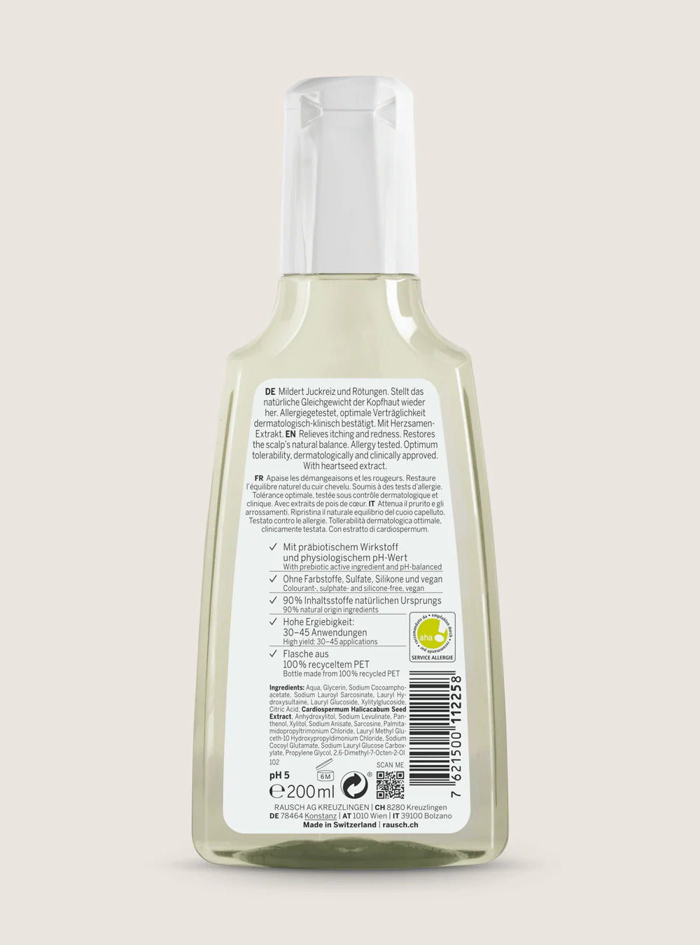 Rausch Sensitive-Shampoo mit Herzsamen