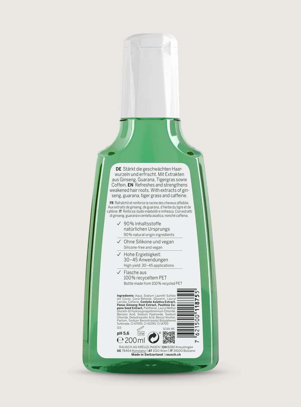 Rausch Coffein-Shampoo mit Ginseng