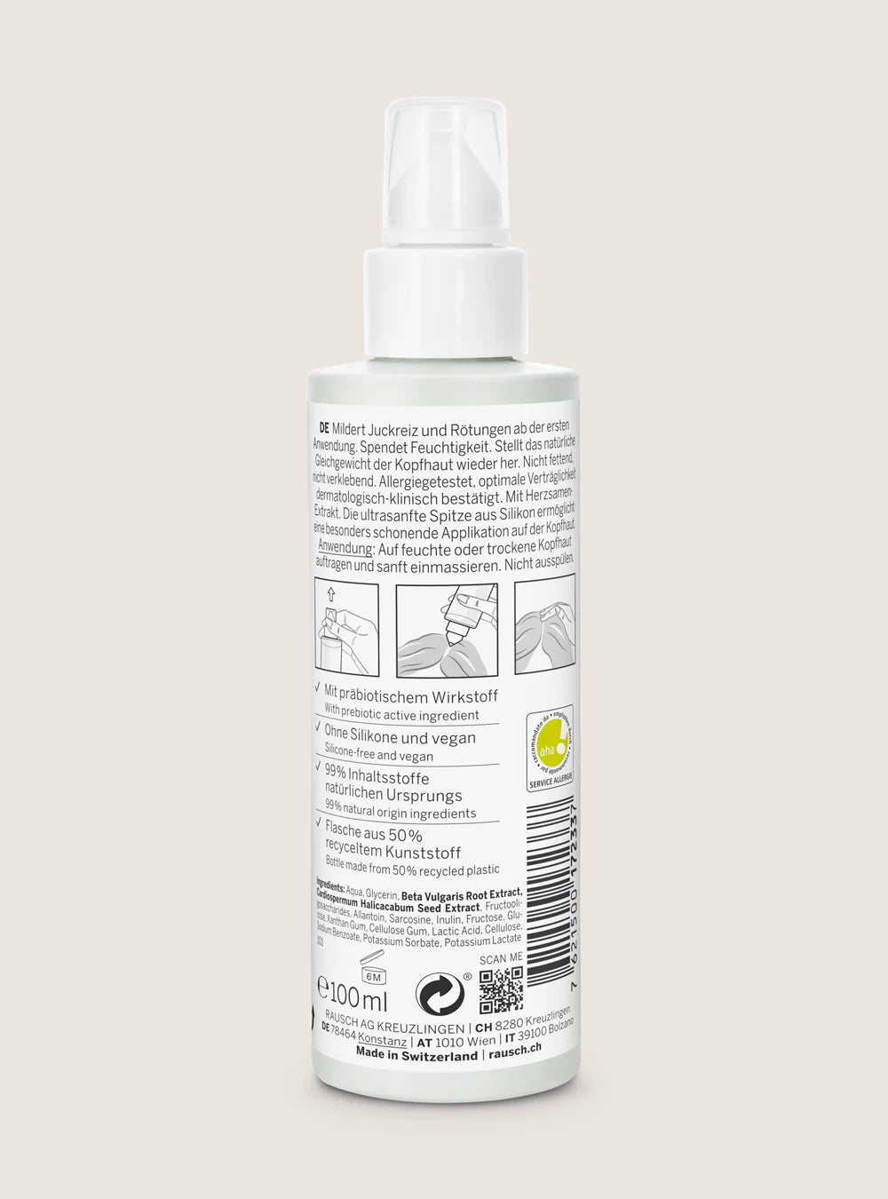 Rausch Sensitive-Kopfhaut-Serum mit Herzsamen