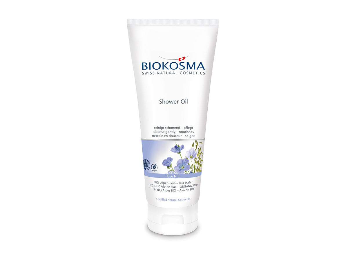 Biokosma Sanftes Duschöl -Alpen Lein -Hafer