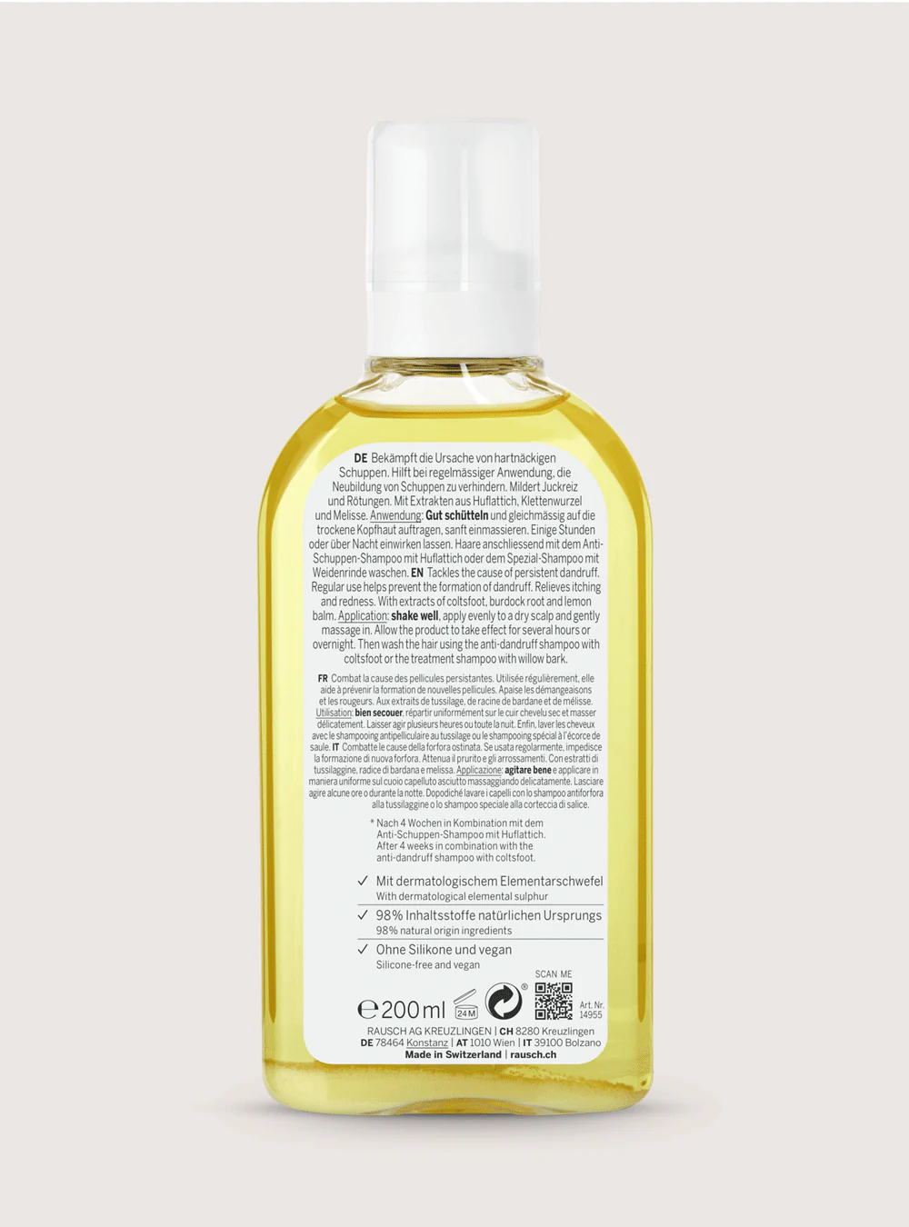 Rausch Anti-Schuppen-Kopfhaut-Lotion mit Huflattich