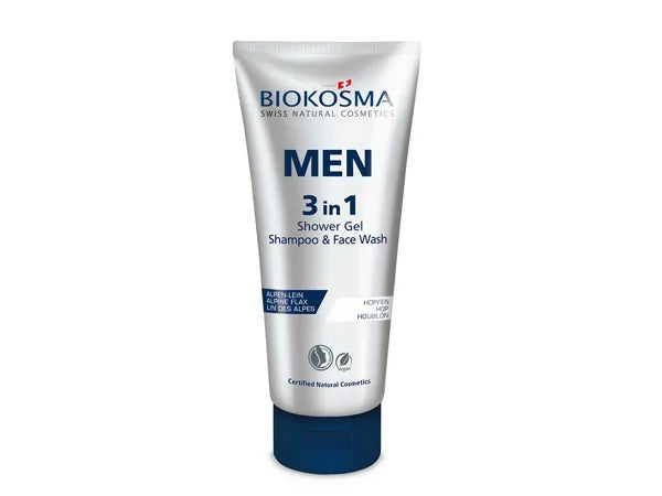 Biokosma MEN 3in1 Shower Gel, Shampoo & Face Wash
