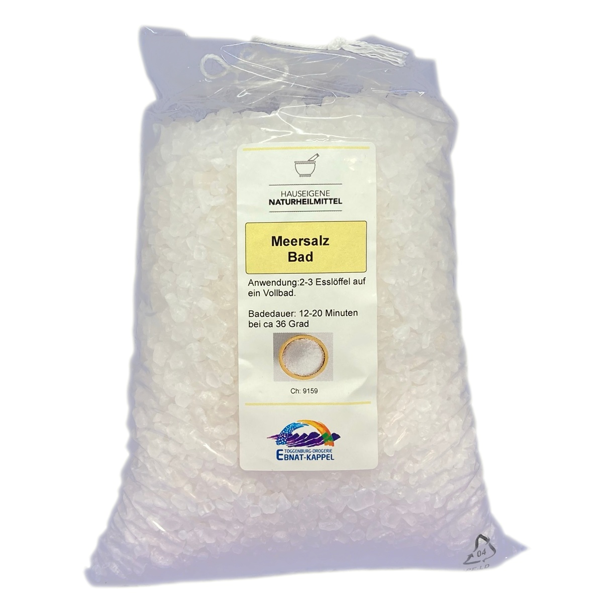 Meersalz für Badezwecke